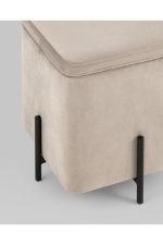 Stoolgroup puf s yashchikom greys kvadrat velyur ut000035894 4