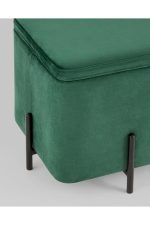 Stoolgroup puf s yashchikom greys kvadrat velyur ut000035896 4