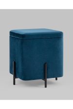 Stoolgroup puf s yashchikom greys kvadrat velyur ut000036652 0