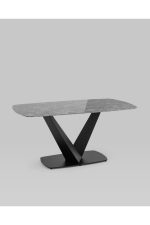 Stoolgroup stol obedennyy avrora 160 90 keramika chernaya ut000036908 0