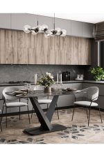 Stoolgroup stol obedennyy avrora 160 90 keramika chernaya ut000036908 1