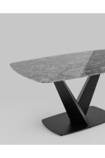 Stoolgroup stol obedennyy avrora 160 90 keramika chernaya ut000036908 6