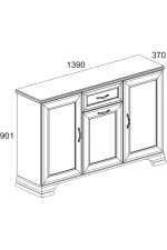 Anrex tumba tiffany 3d1s vudlayn kremovyy anrex 18350 1