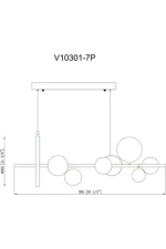 Moderli lyustra podvesnaya v10301 7p dakisa ut000034915 8