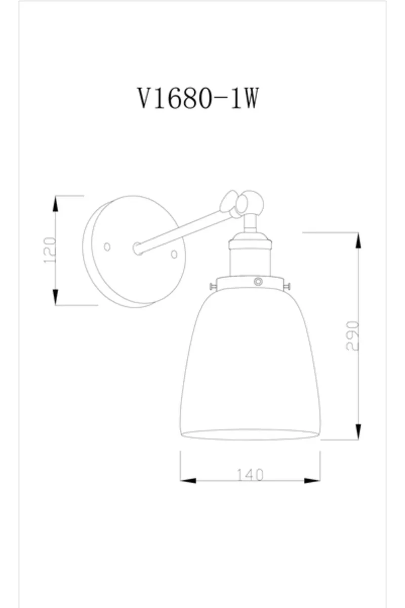 Moderli nastennyy svetil nik v1680 1w body 1 e27 60w ut000017118 7