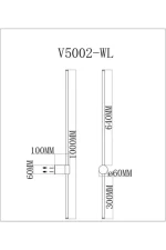 Moderli nastennyy svetodiodnyy svetil nik v5002 wl ricco ut000026053 2