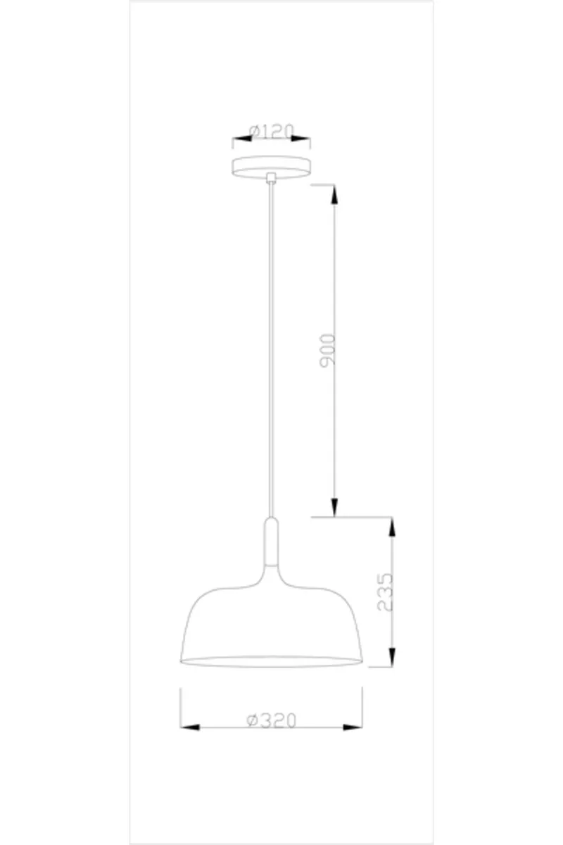 Moderli podvesnoy svetil nik v1270 1p augustina 1 e27 60w ut000017040 3