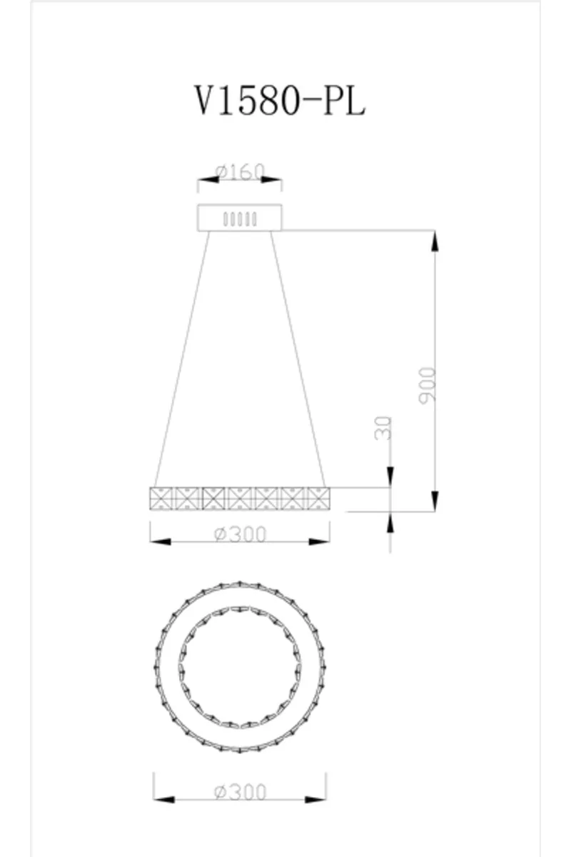 Moderli podvesnoy svetodiodnyy svetil nik v1580 pl luna led 12w ut000017096 4