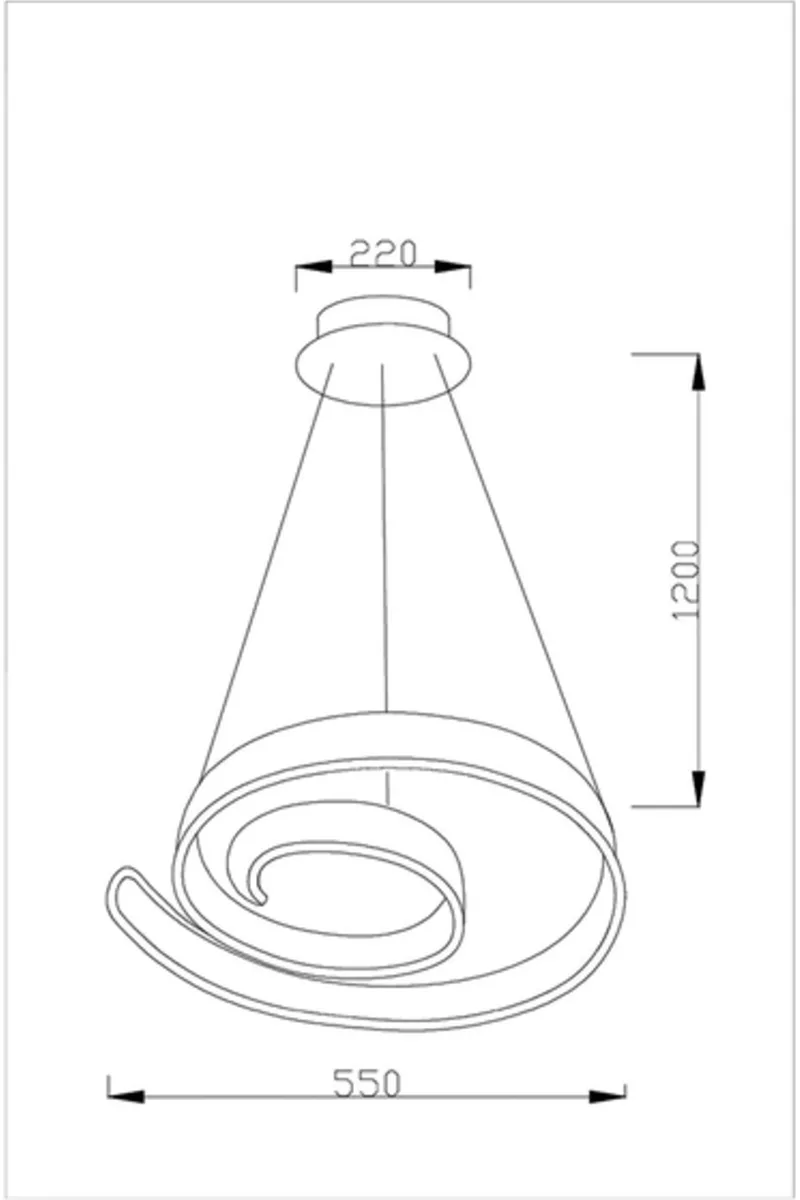Moderli svetodiodnaya podvesnaya lyustra v1950 pl judo led 96w ut000017174 3