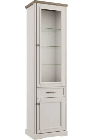 Anrex shkaf s vitrinoy toscana 1v1d1s persidskiy zhemchug kan on anrex 48114 0