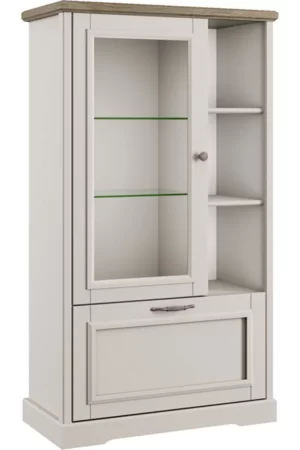 Anrex shkaf s vitrinoy toscana 1v1d3n persidskiy zhemchug kan on anrex 48115 0