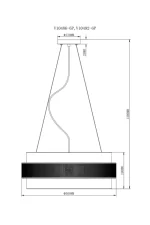 Moderli lyustra podvesnaya v10486 6p gela ut000035387 8