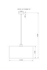 Moderli svetil nik podvesnoy v10498 1p room ut000035399 5