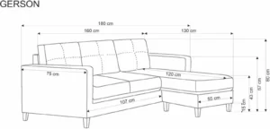 Halmar divan gerson 2 v ch gerson sofa bezowy 1