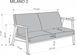 Halmar divan milano 2s 2 v pl milano 2s sofa bezowy 12