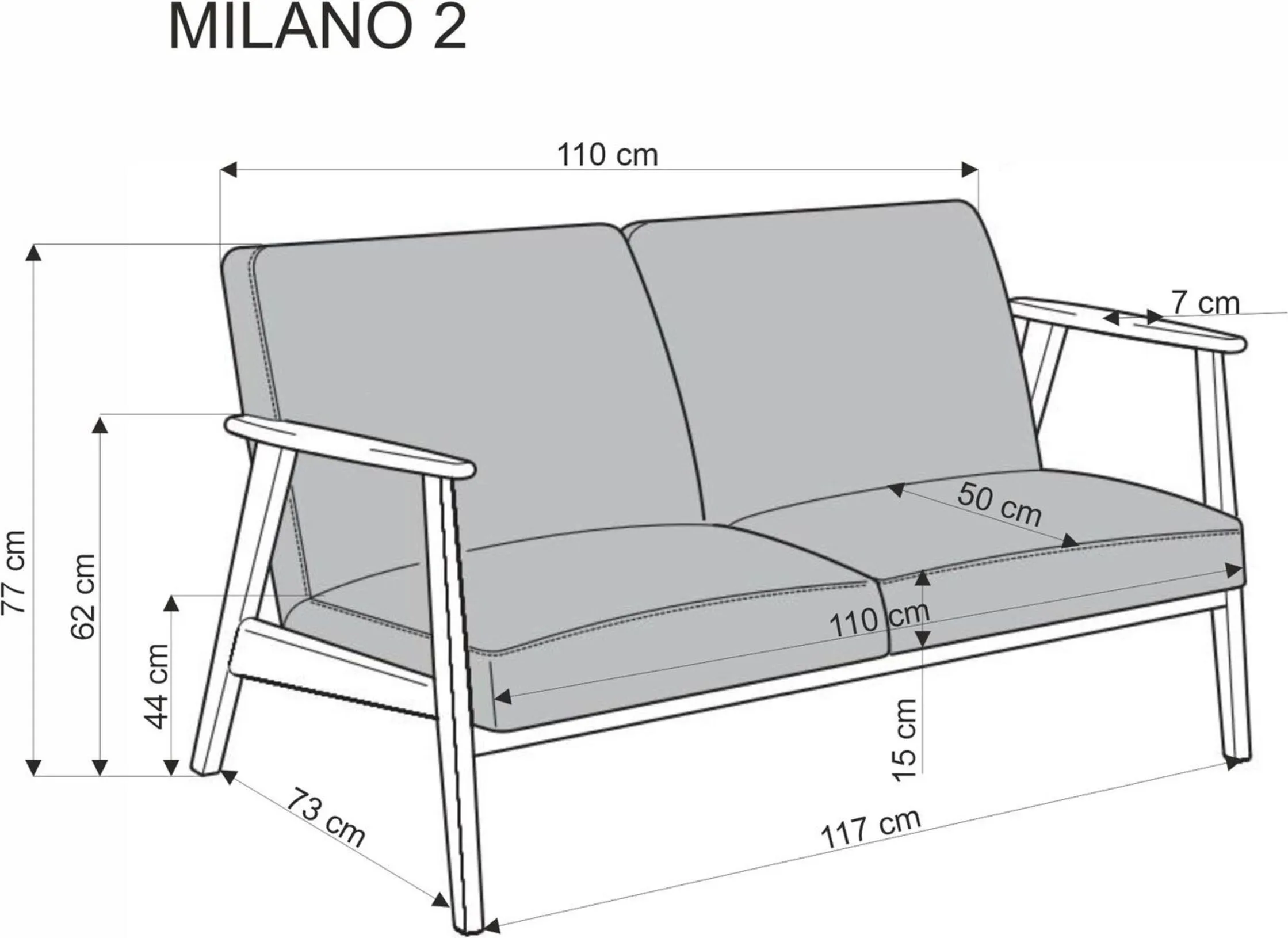 Halmar divan milano 2s 2 v pl milano 2s sofa bezowy 12
