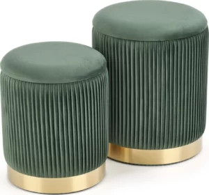 Halmar komplekt monty 2 pufa 2 v ch monty pufa c zielony 0