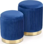 Halmar komplekt monty 2 pufa 2 v ch monty pufa granatowy 0