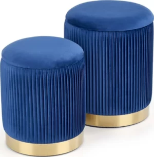 Halmar komplekt monty 2 pufa 2 v ch monty pufa granatowy 0