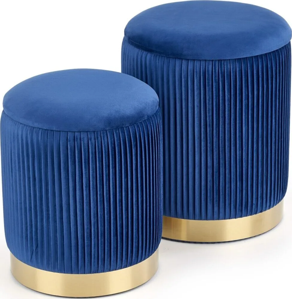 Halmar komplekt monty 2 pufa 2 v ch monty pufa granatowy 0