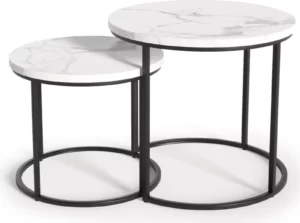 Halmar komplekt oreo 2 stola zhurnal nykh 2 v ch oreo law bialy marmur 0