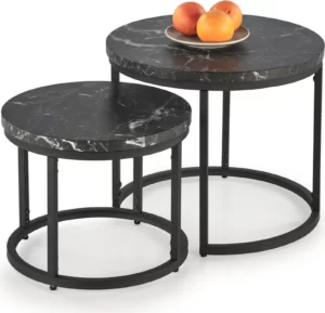Halmar komplekt oreo 2 stola zhurnal nykh 2 v ch oreo law czarny marmur 0