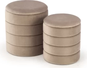 Halmar komplekt pacho 2 pufa 2 v ch pacho pufa bezowy 0