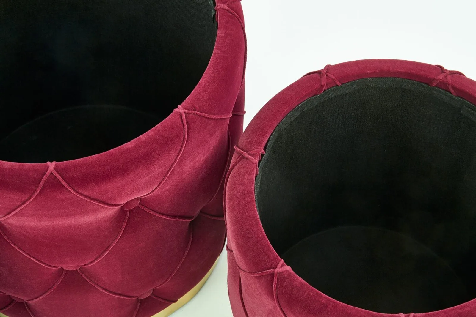 Halmar komplekt polly 2 pufa 2 v ch polly pufa bordowy 3