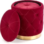 Halmar komplekt polly 2 pufa 2 v ch polly pufa bordowy 6