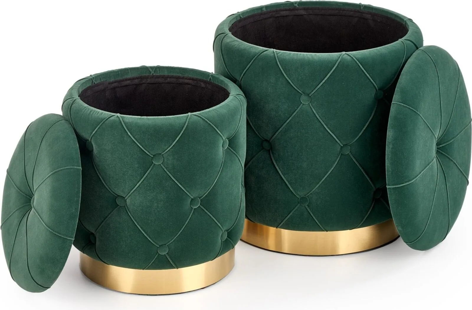 Halmar komplekt polly 2 pufa 2 v ch polly pufa c zielony 5