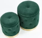 Halmar komplekt polly 2 pufa 2 v ch polly pufa c zielony 6