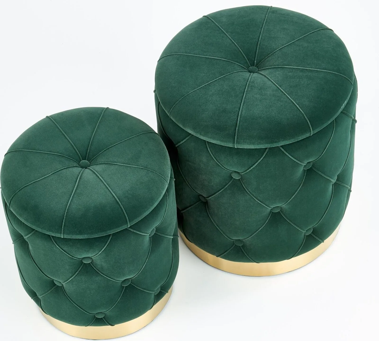 Halmar komplekt polly 2 pufa 2 v ch polly pufa c zielony 6