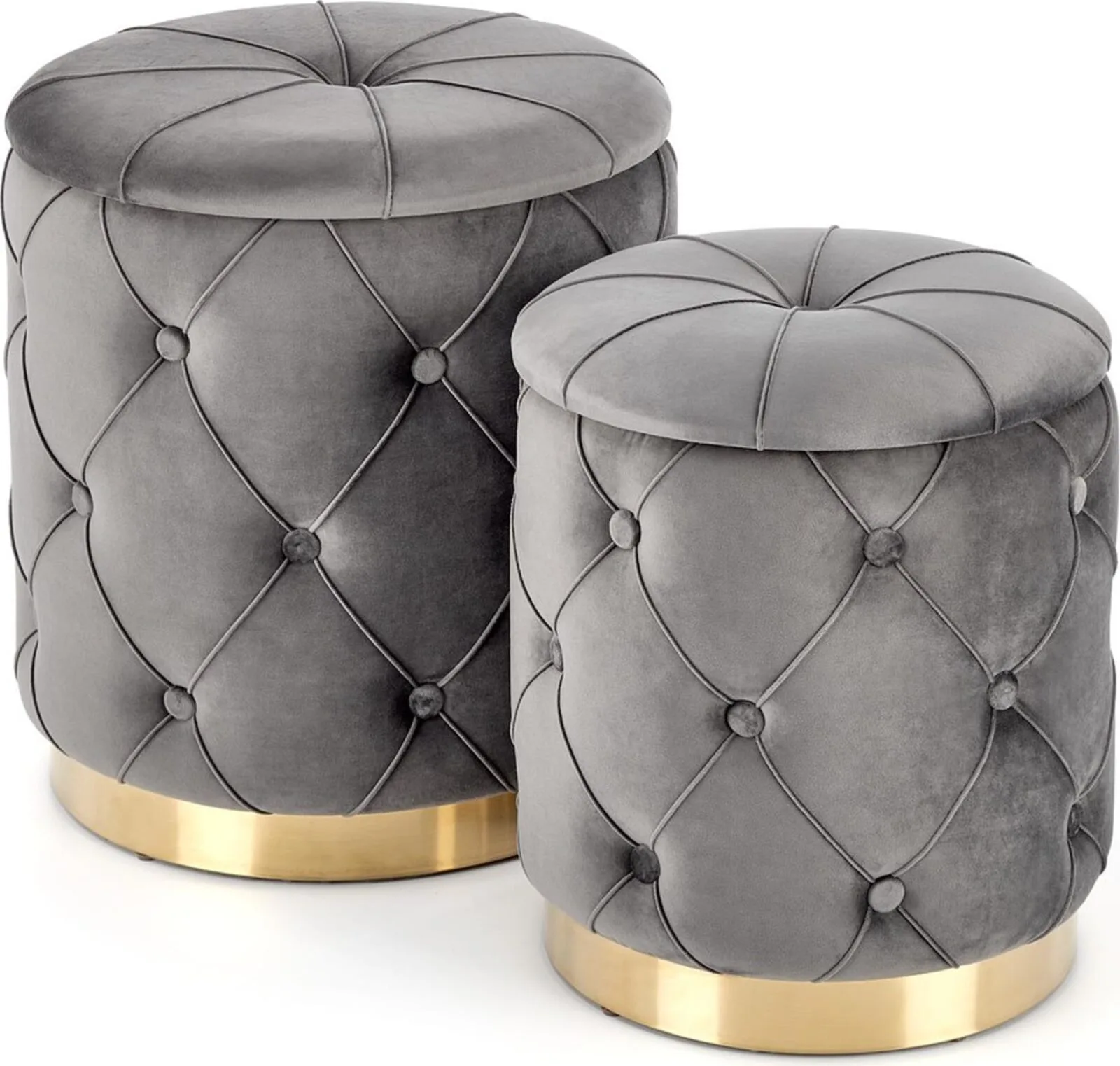 Halmar komplekt polly 2 pufa 2 v ch polly pufa popiel 0