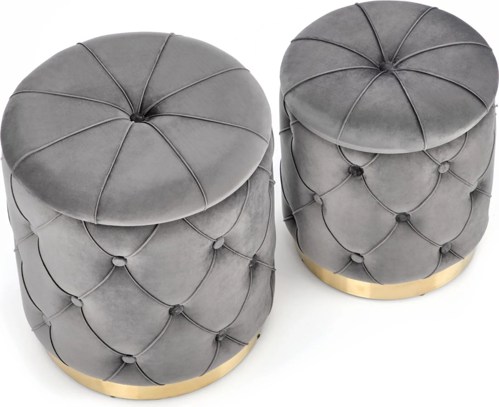 Halmar komplekt polly 2 pufa 2 v ch polly pufa popiel 3