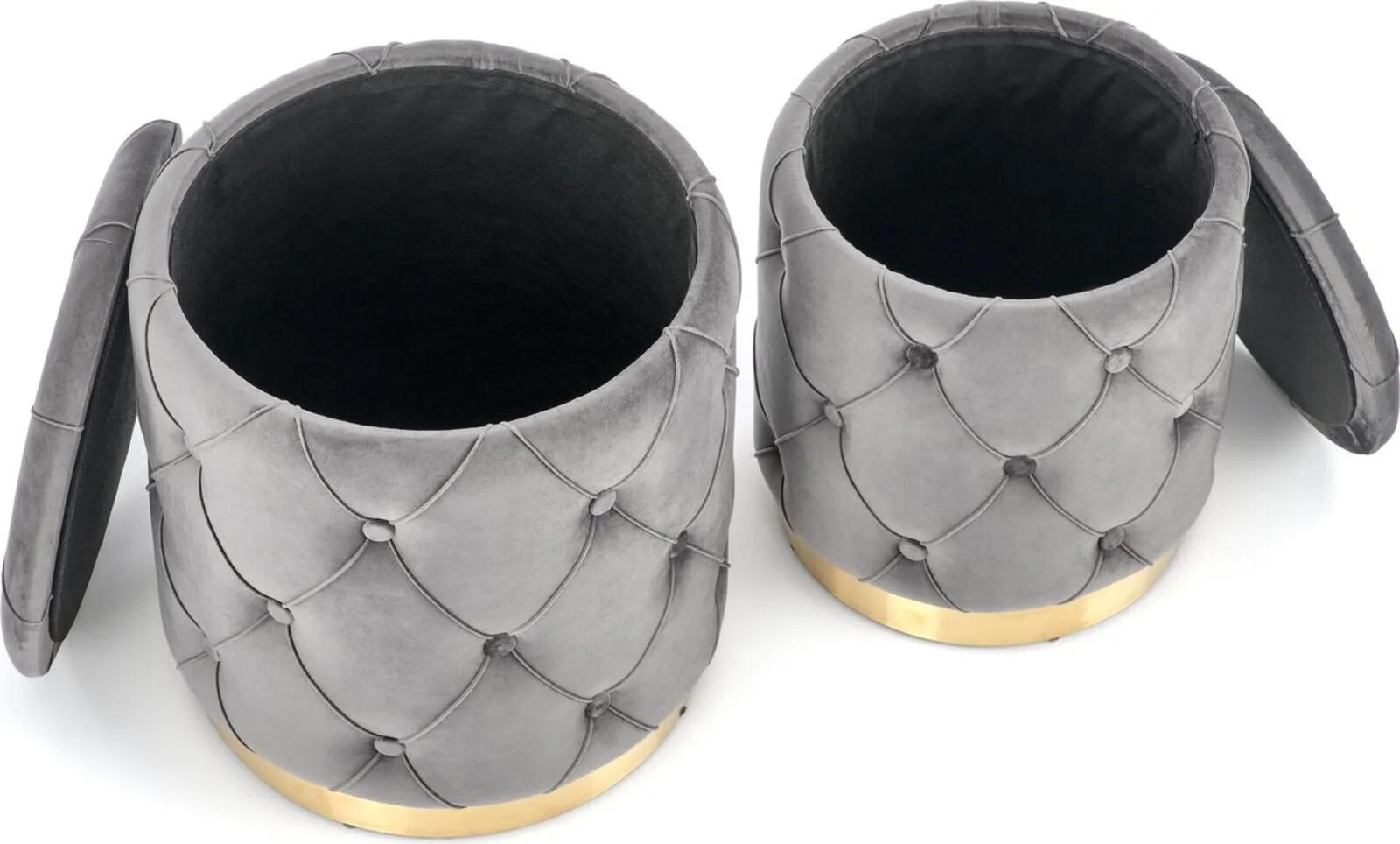 Halmar komplekt polly 2 pufa 2 v ch polly pufa popiel 4