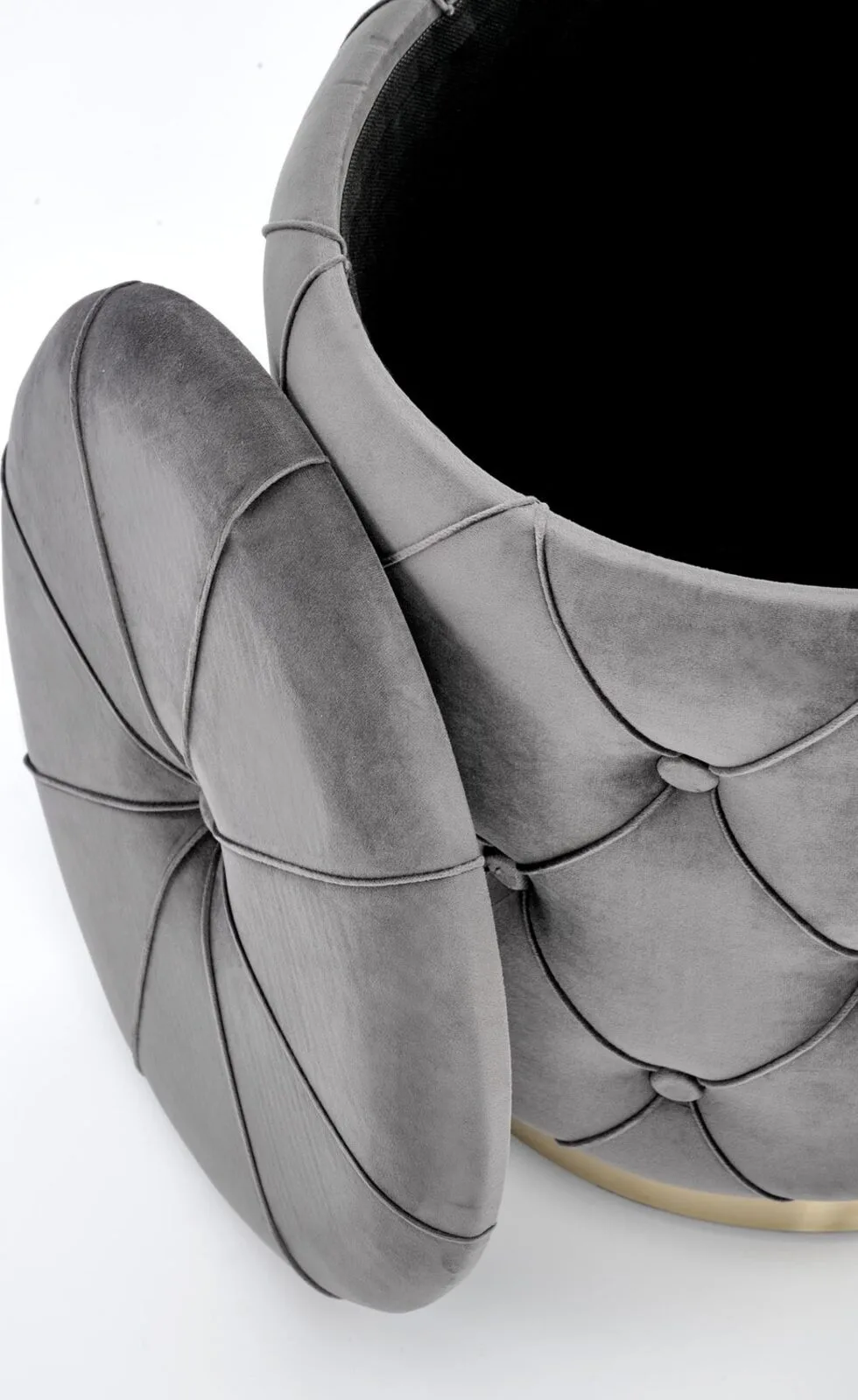 Halmar komplekt polly 2 pufa 2 v ch polly pufa popiel 7