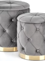 Halmar komplekt polly 2 pufa 2 v ch polly pufa popiel 9