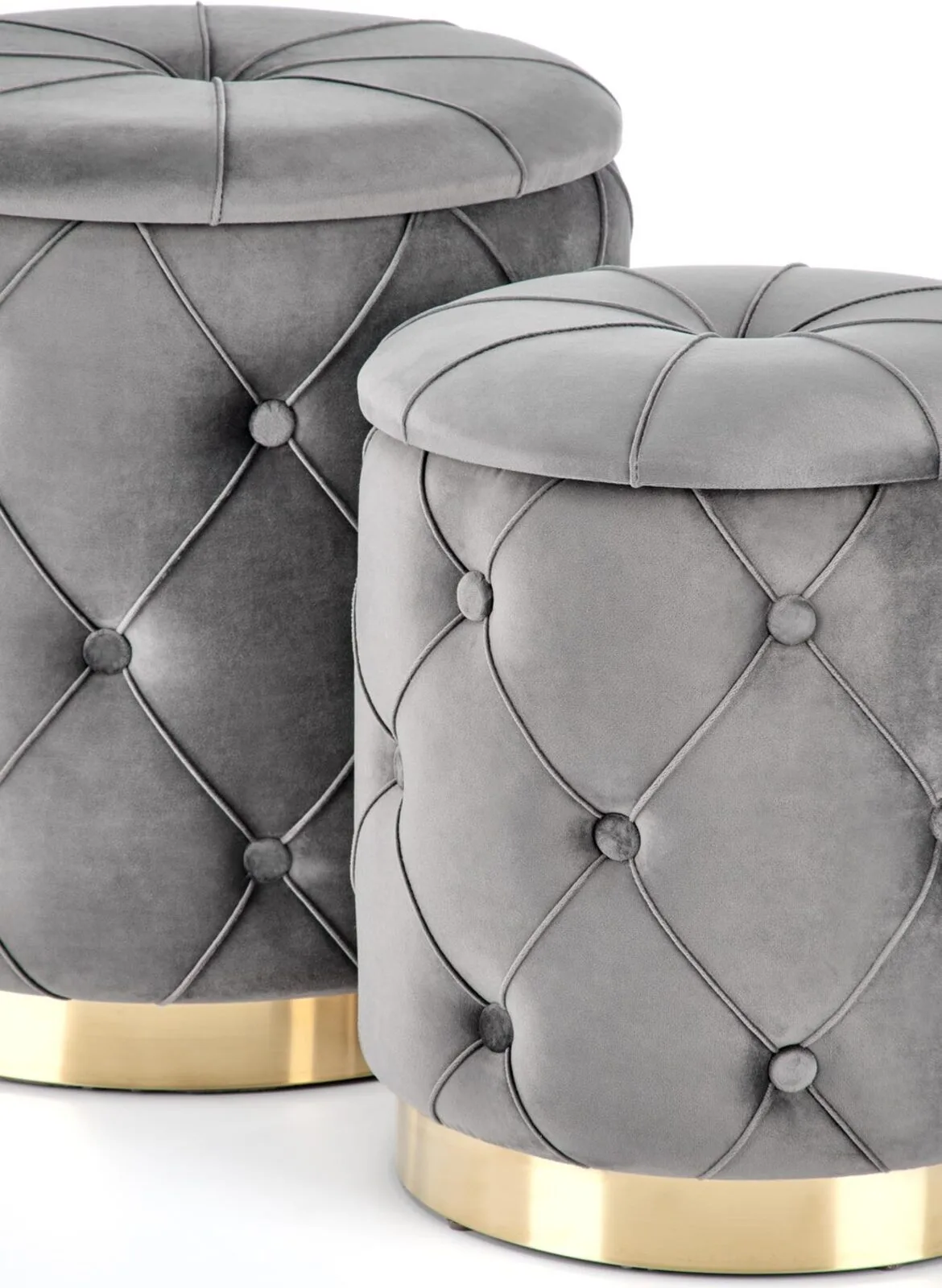 Halmar komplekt polly 2 pufa 2 v ch polly pufa popiel 9