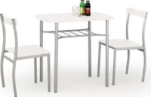 Halmar komplekt stolovoy mebeli lance stol 2 stula belyy 2 v ch lance zestaw bialy 5