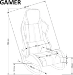 Halmar kreslo kachalka gamer 2 v ch gamer fot 6