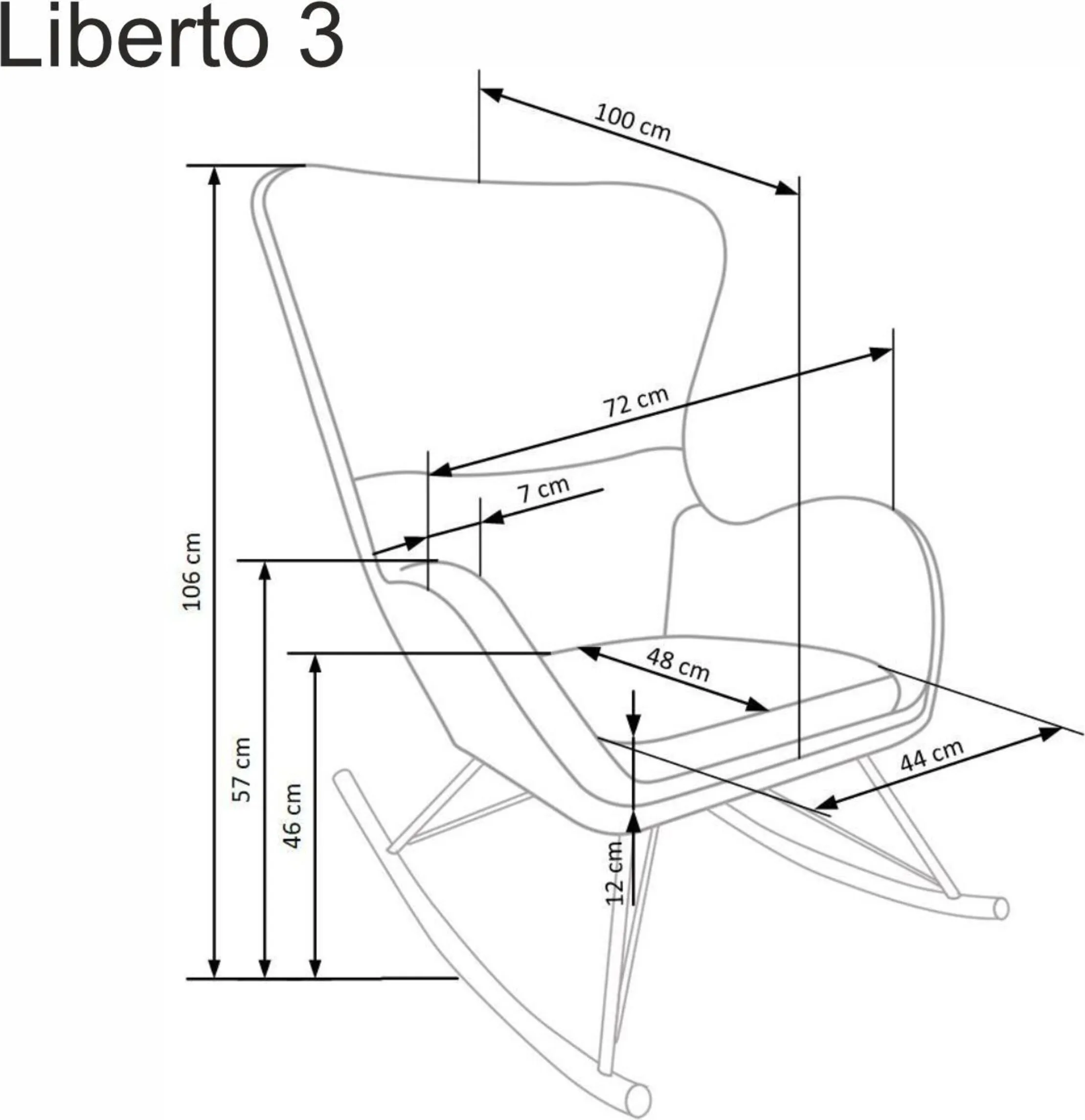 Halmar kreslo kachalka liberto 3 2 v ch liberto 3 fot bialy 11
