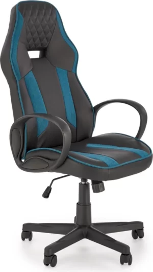 Halmar kreslo komp yuternoye ragnar chernyy goluboy 2 v ch ragnar fot niebieski 0