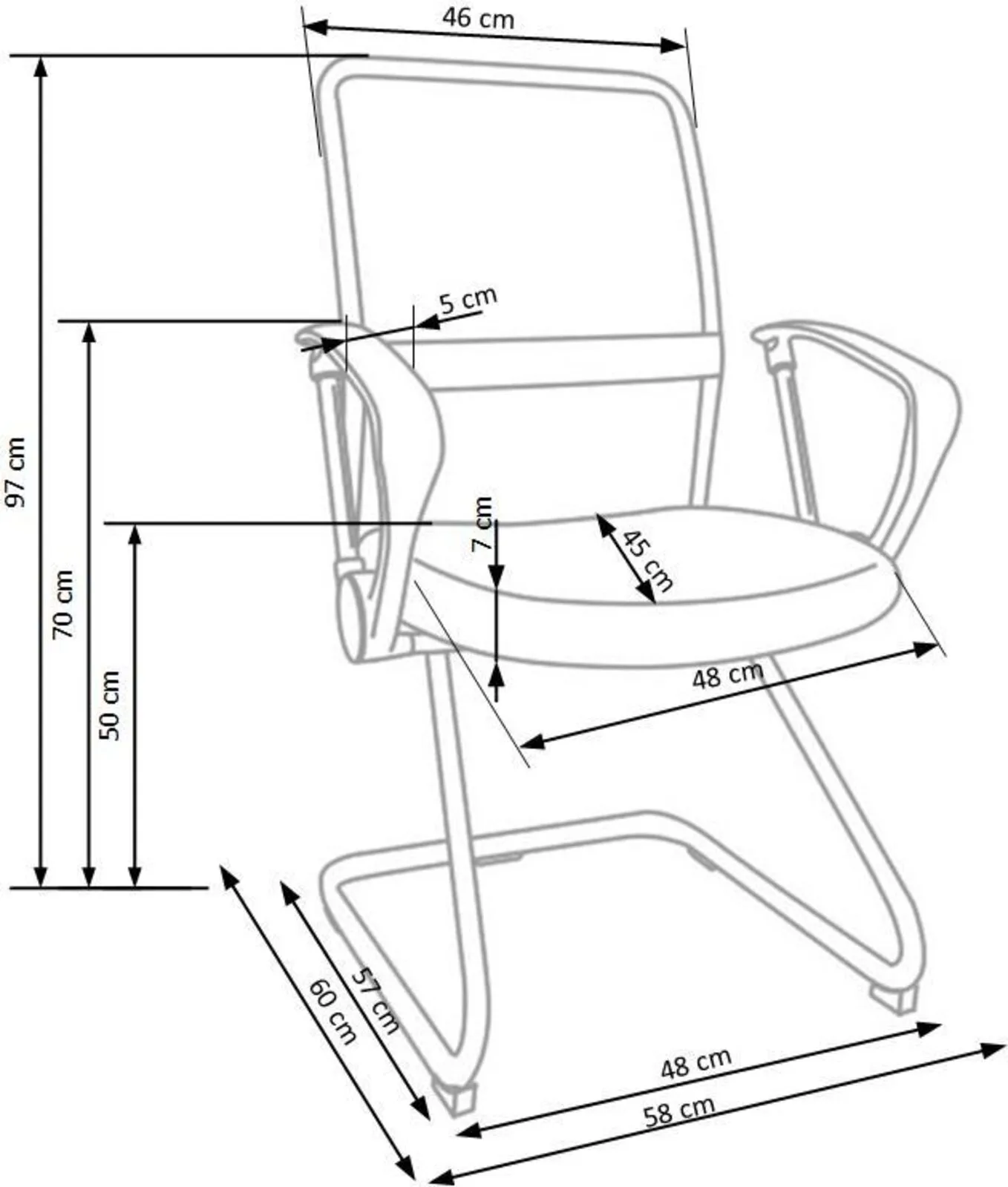 Halmar kreslo komp yuternoye vire skid 2 v ch vire skid fot 4