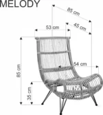 Halmar kreslo melody 2 v ch melody fot 11