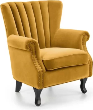 Halmar kreslo titan 2 v ch titan fot musztardowy 1