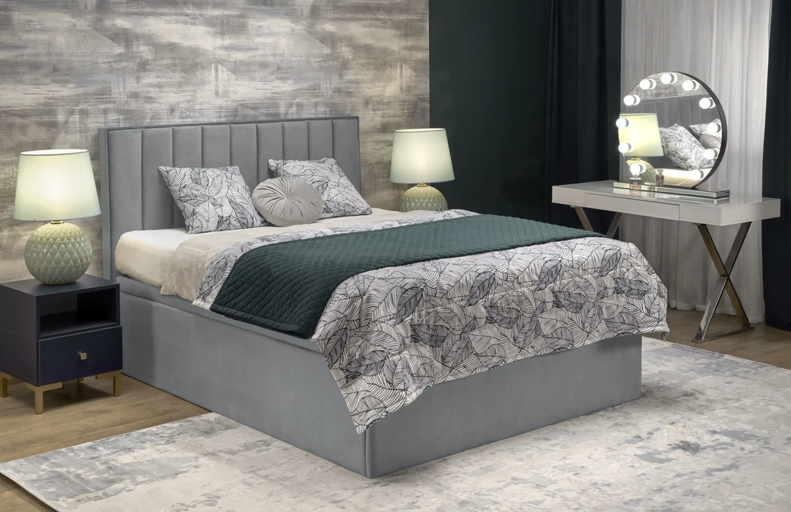 Halmar krovat asento 2 v pl asento 160 loz popiel 0