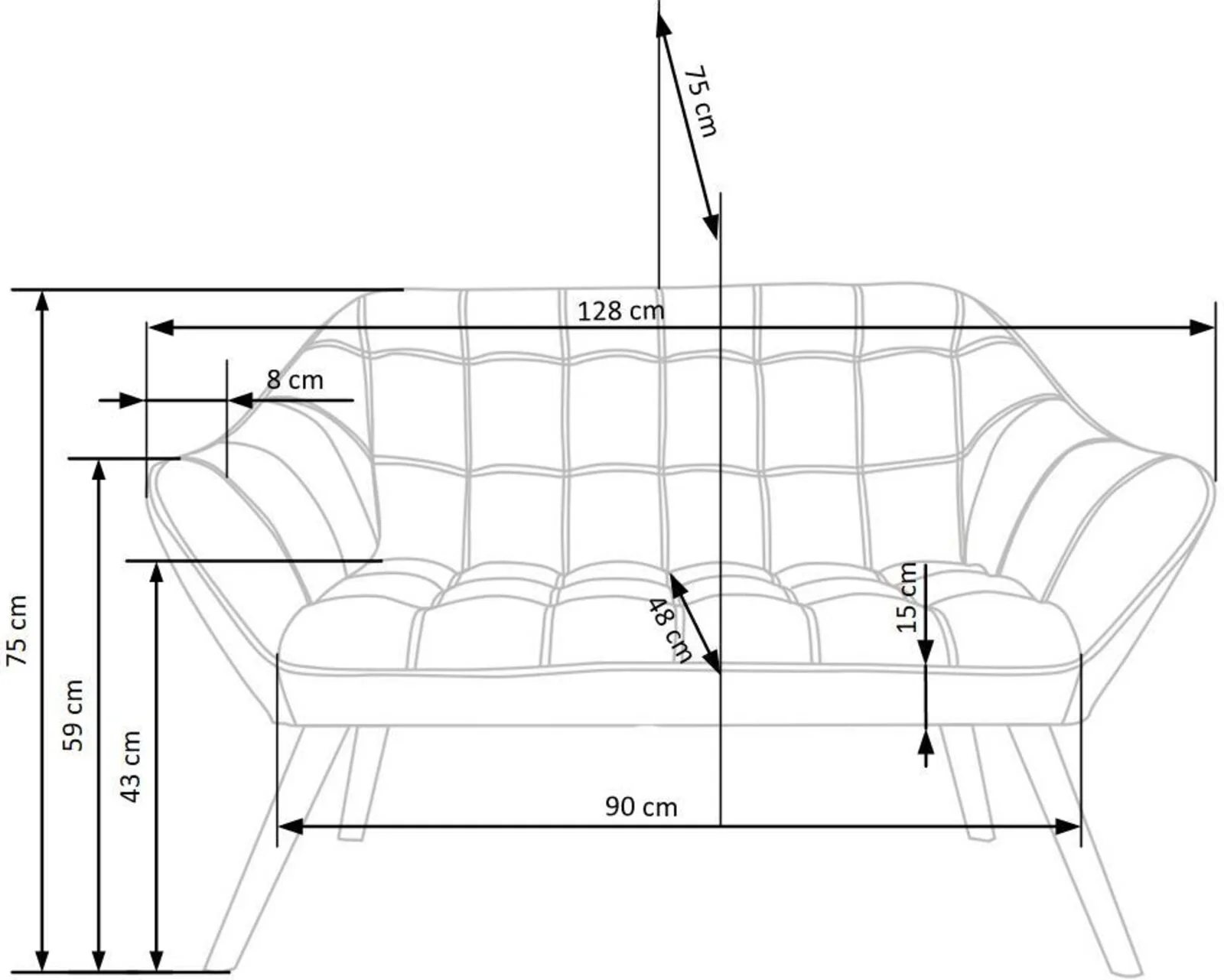 Halmar sofa romeo xl 2 v ch romeo xl fot popiel 10