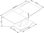 Halmar stol obedennyy raskladnoy diamond 160 2 v ch diamond st 14