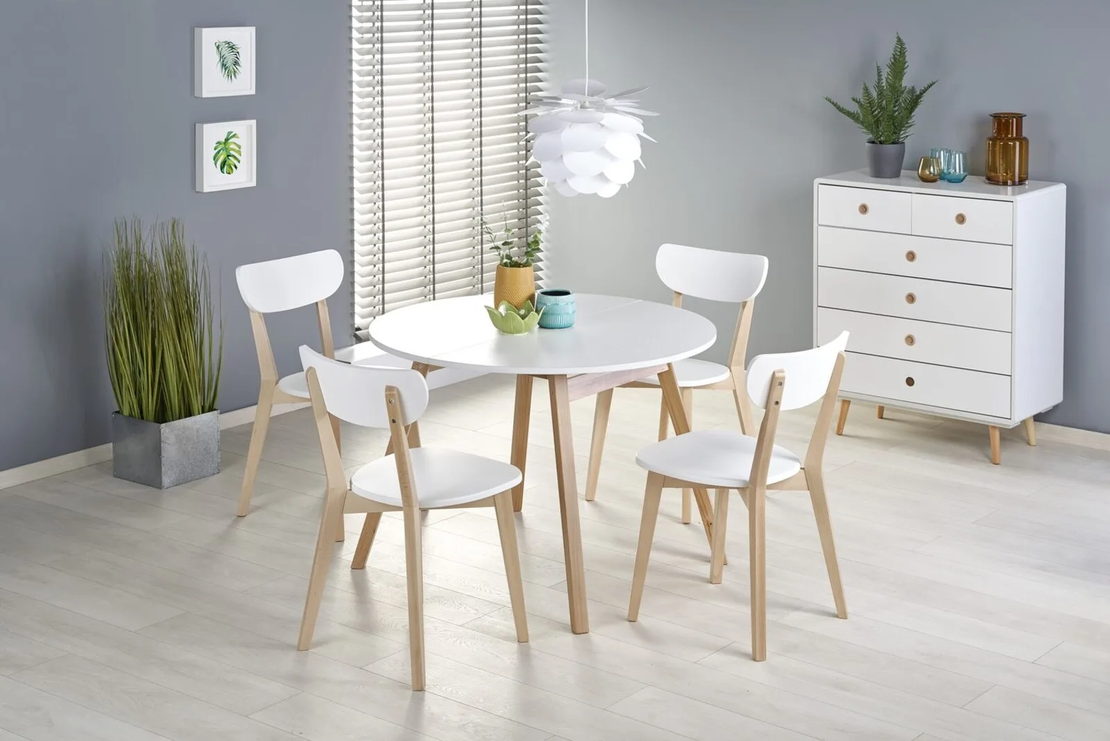 Halmar stol obedennyy raskladnoy ruben 2 v pl ruben st bialy 0