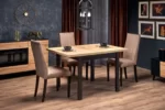 Halmar stol obedennyy tiago kvadrat 2 v pl tiago kwadrat st craft czarny 1
